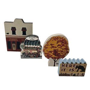 Vintage The Cats Meow Brandywine Woodcrafts Wood Sitter Home Decor Farmhouse